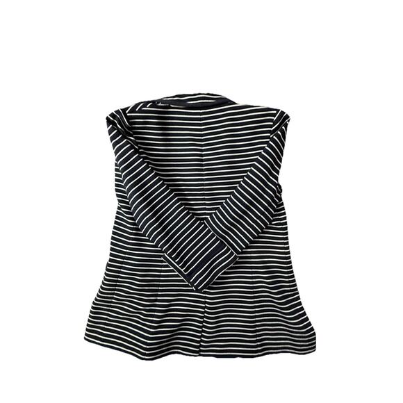 Talbot's Womens Jacket Size S "Ottoman" Sweater Jacket Navy/White Stripe - Picture 6 of 8